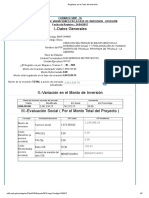 Registros en La Fase de Inversión