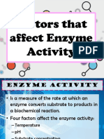 Factors That Affect Enzyme Activity
