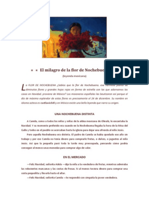 El Milagro de La Flor de Nochebuena PDF | PDF | Nochebuena | Navidad