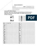 English Worksheets 1 - 4 Constructing 1st 2 Sentences For Intro