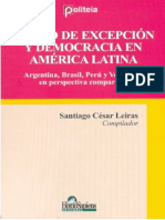 Santiago Leiras - Estado de Excepcion y Democracia en America PDF