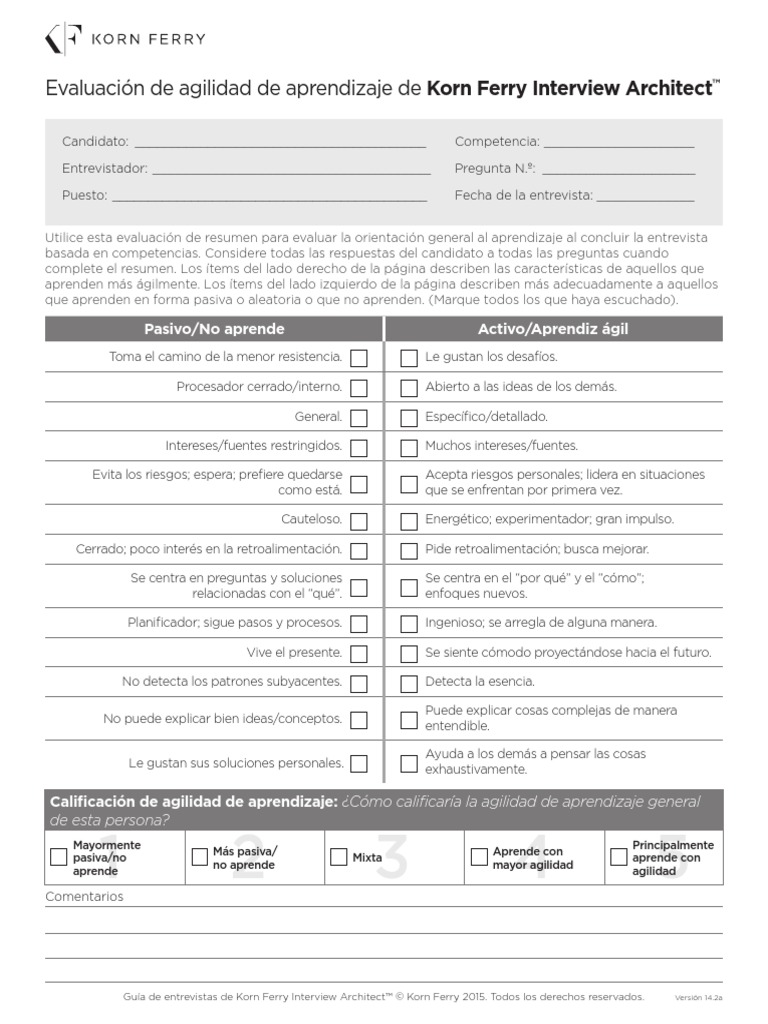 Learning Agility | PDF | Evaluación | Aprendizaje