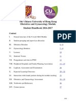 The Chinese University of Hong Kong Obstetrics and Gynaecology Module Student Handbook 2016-2017
