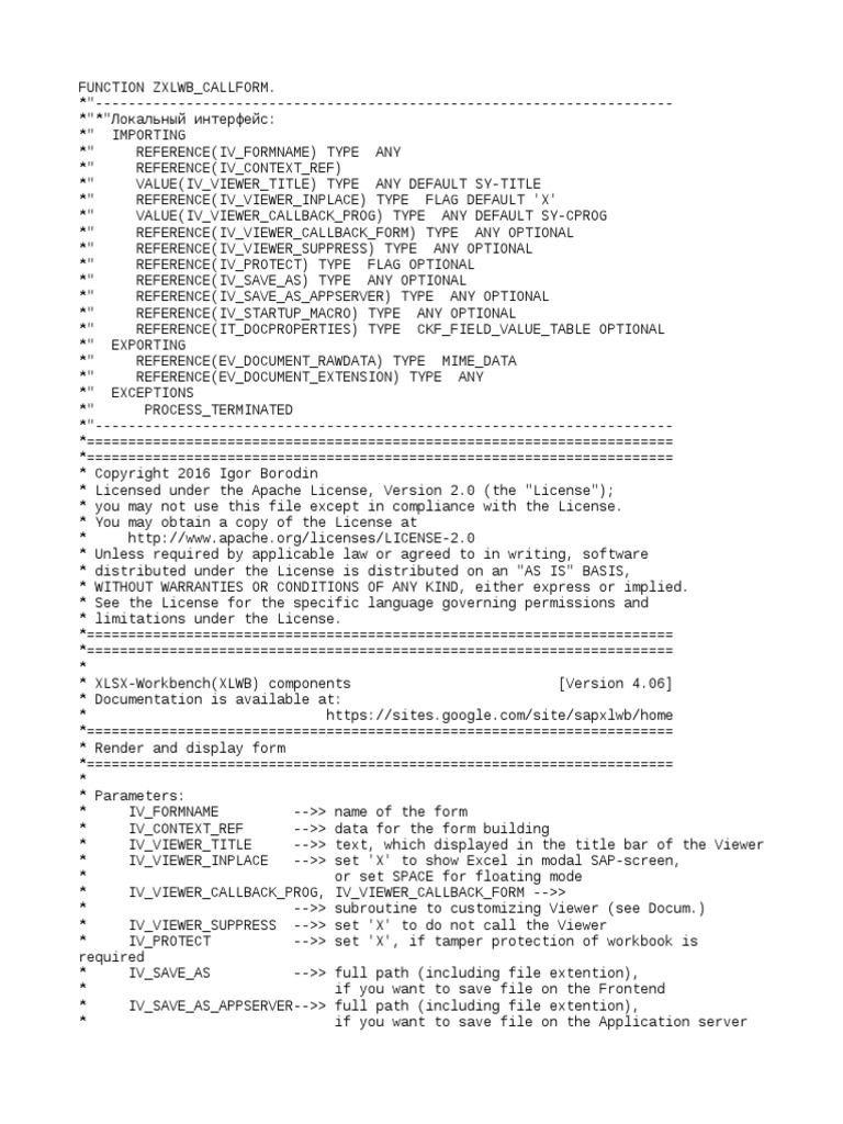 Func) ZXLWB Callform | PDF | License | Microsoft Excel