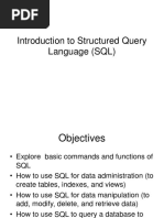 Introduction To Structured Query Language (SQL)