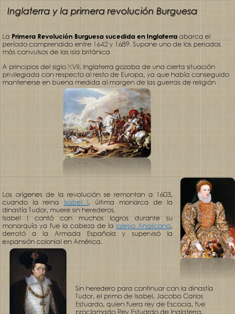 Historia Inglaterra y La Revolucion Burguesa | PDF | James Vi y yo | Isabel  I de Inglaterra, image size:768x1024