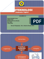 Kelompok 6 BIOTEKNOLOGI Yoghurt