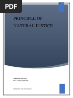 Principle of Natural Justice: Sandeep Chawda