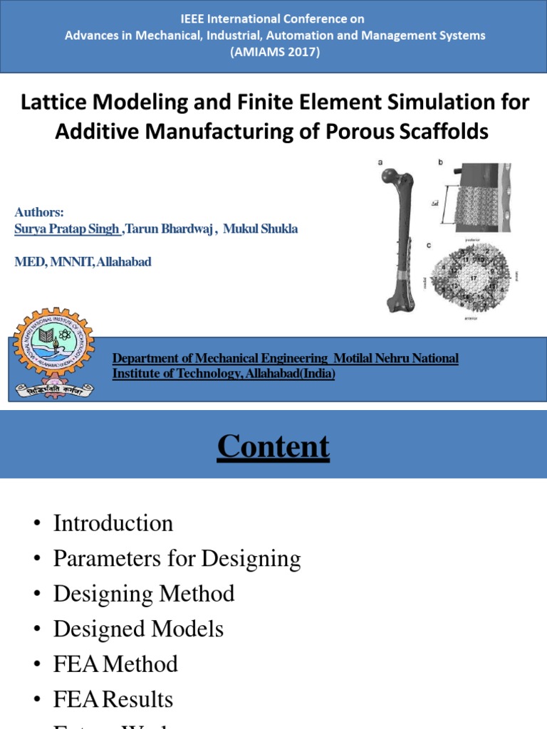 Lattice Modeling and Finite Element Simulation For Additive ...