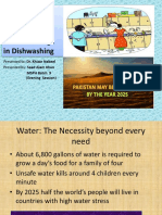 Water Wastage in Dishwashing: MSPH Batch 9 (Evening Session)