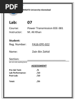 Course: Power Transmission EEE-381: Instructor: M. Ali Khan