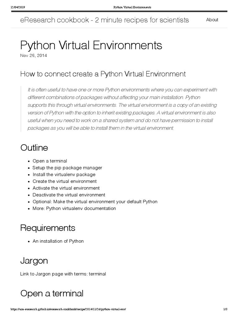 Python Venv | PDF | Python (Programming Language) | Operating System