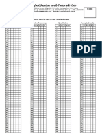 Answer Sheet For Mock Exams PDF