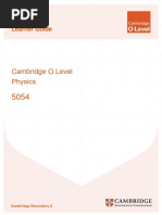 Learner Guide For Cambridge o Level Physics 5054 PDF