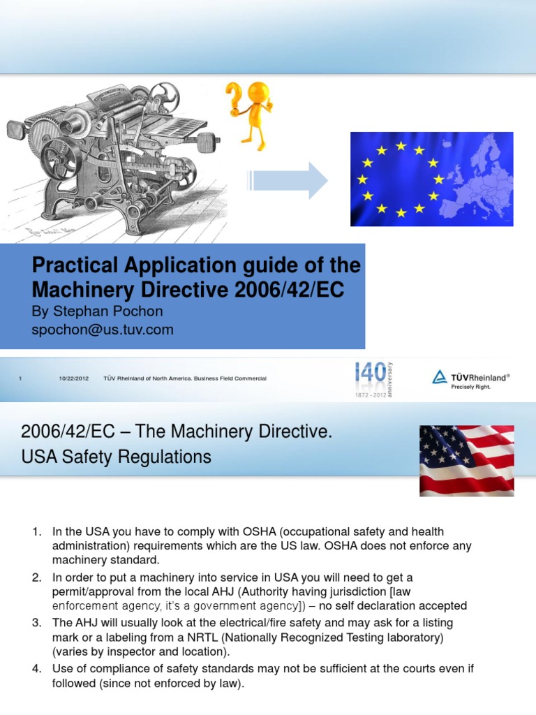 Guide of The Machinery Directive 2006/42/EC | PDF | Safety | Risk ...