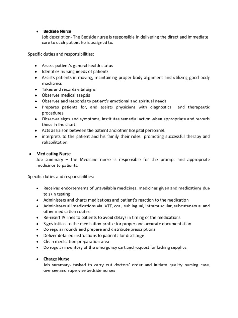 Bedside Nurse PDF Nursing Patient