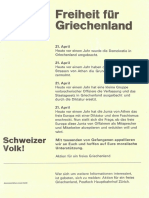 1588-Freiheit Für Griechenland - Aktion Für Ein Freies Griechenland - April 1968