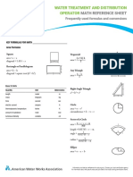 Operator Reference Sheet Math PDF