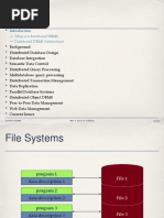 Outline: What Is A Distributed DBMS Distributed DBMS Architecture