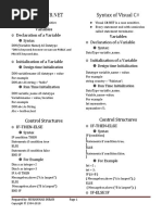 Syntax of VB and C Sharp