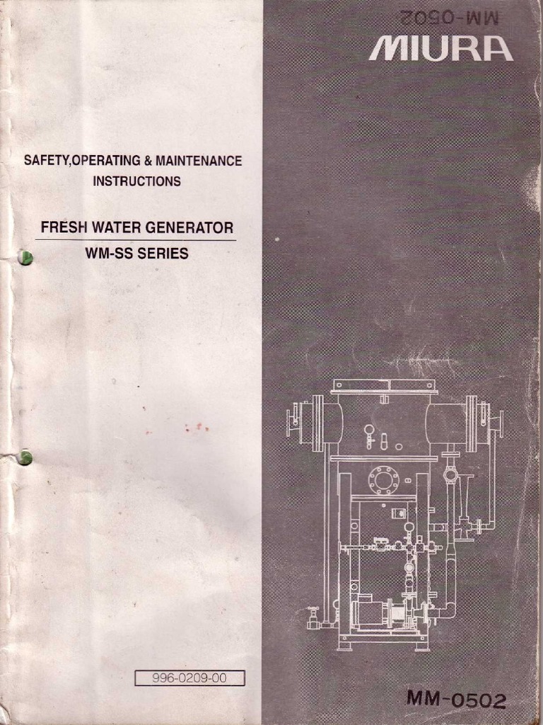 Miura Fresh Water Generator Safety Manual