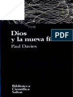 (Biblioteca Científica Salvat #42) P. Davies - Dios y La Nueva Física-Salvat (1994) PDF
