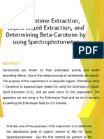 Extraction, Seperation, and Determining Beta-Carotene by