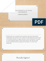 Characteristics of Visual Impairments