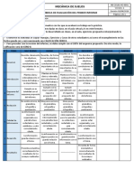 Evaluación primer informe mecánica suelos