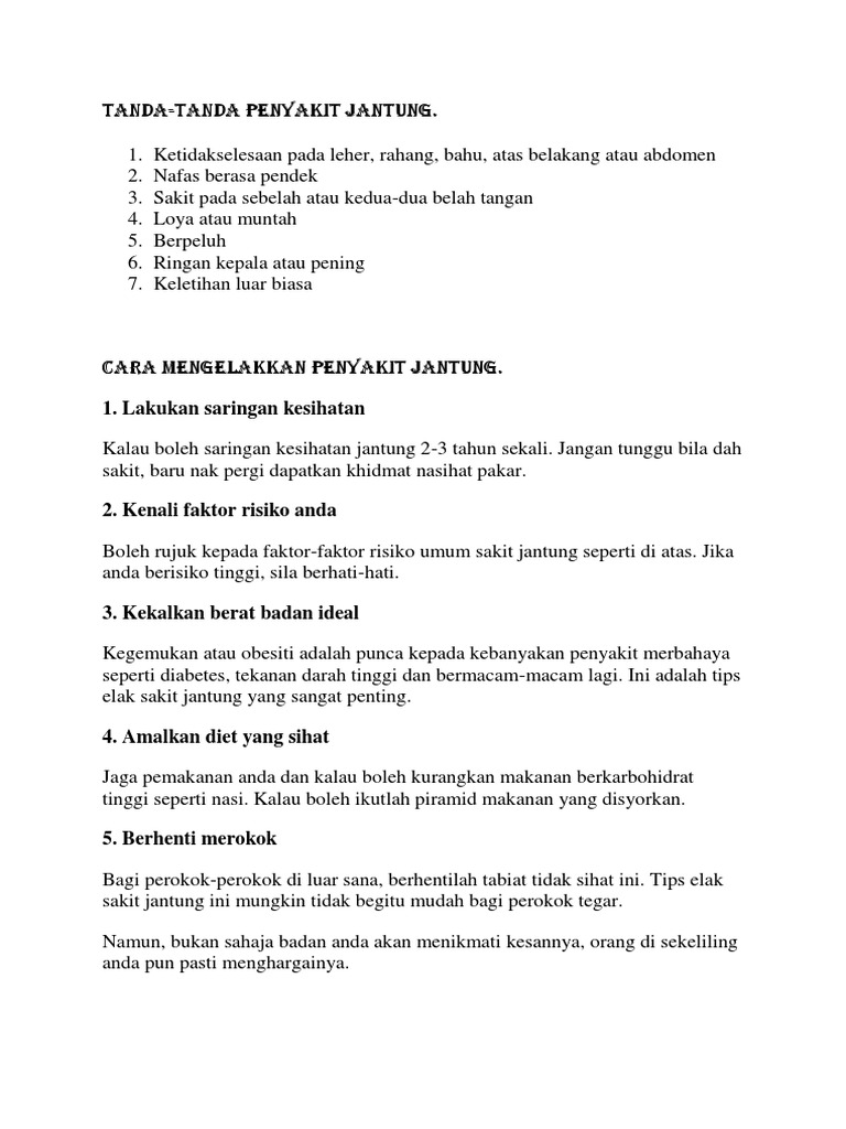 Sains Folio Docx Jenis Penyakit Jantung 1 Penyakit Jantung Kongenital Penyakit Jantung Kongenital Atau Penyakit Kardiovaskular Kongenital Wujud Semasa Course Hero