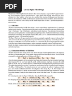 DSP LAB of Filter