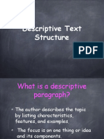 Descriptive Text Structure Introduction