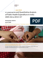 A Qualitative and Quantitative Analysis of Public Health Expenditure in India: 2005-06 To 2014-15