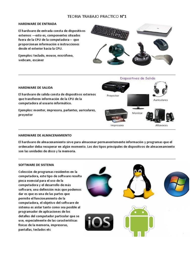 Teoria Trabajo Practico n1 | PDF | Almacenamiento de datos de la ...