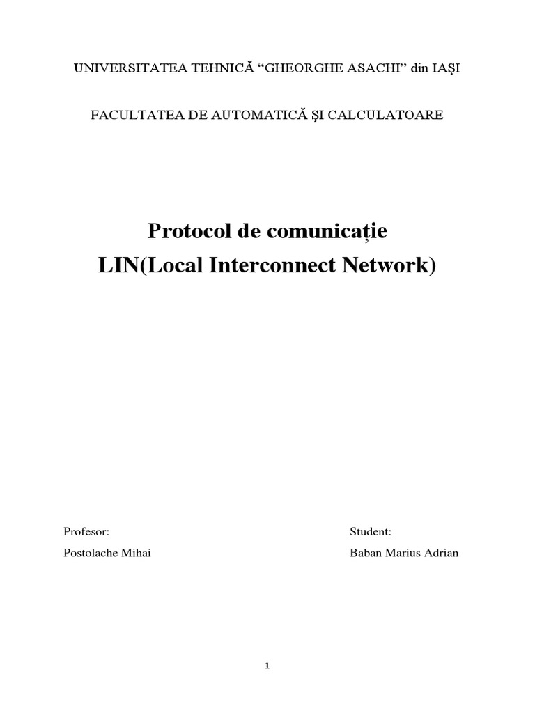 Standardul LIN | PDF