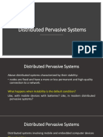 Distributed Pervasive Systems