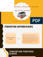 Pertemuan 8-9-Laporan Bisnis, Proposal Bisnis Dan Rilis Berita PDF