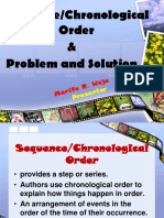 Sequence/Chronological Order & Problem and Solution