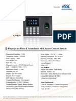 K30 Pro: Fingerprint Time & Attendance With Access Control System