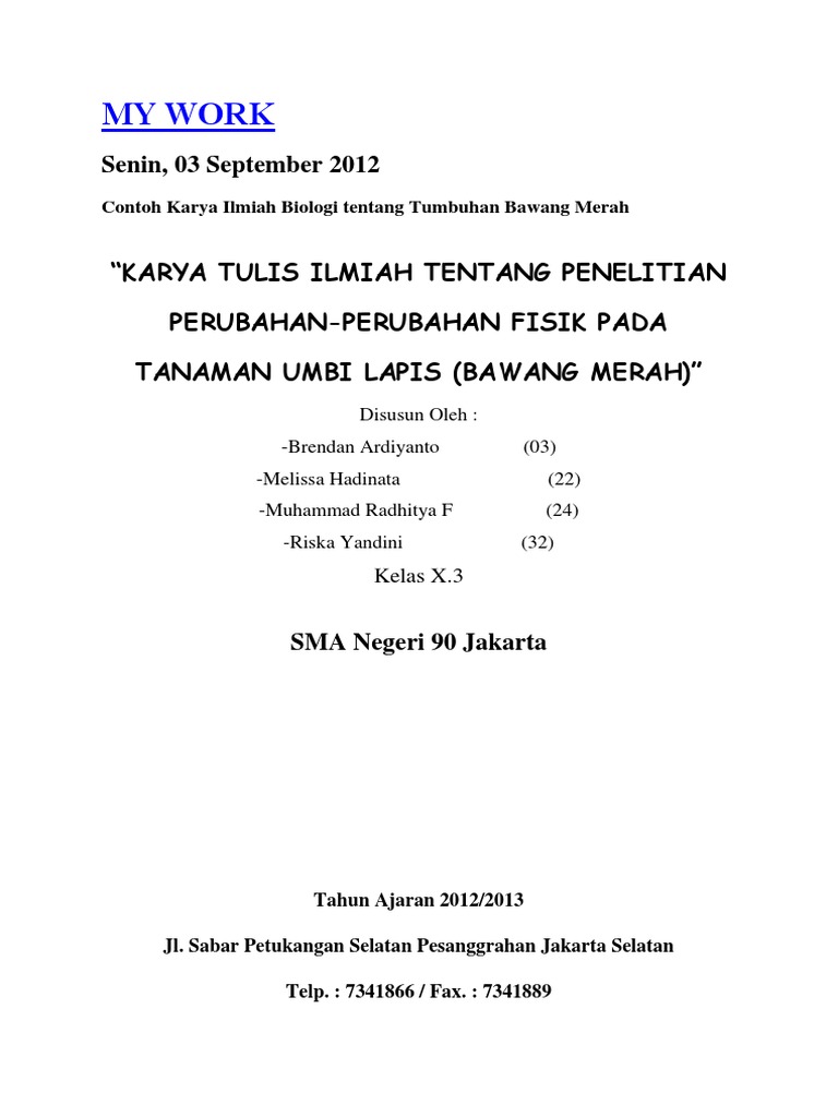 Contoh Bawang Tuti Docx