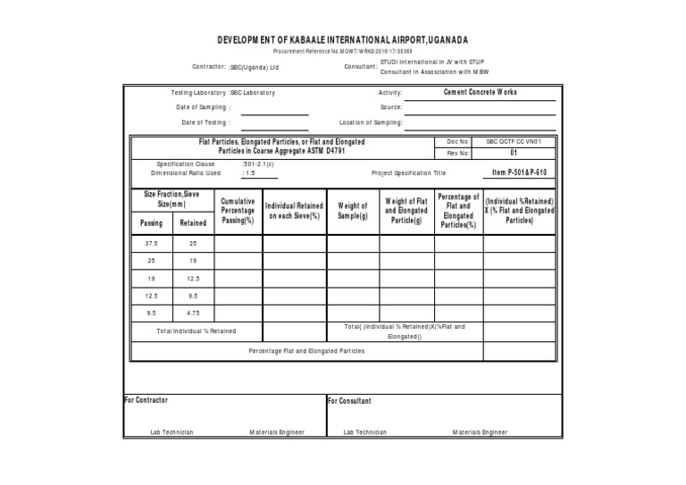 CCFlat and Elongated ASTM D4791 Download Free PDF Concrete
