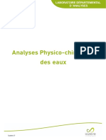 Analyses Physico Chimiques Des Eaux Ok