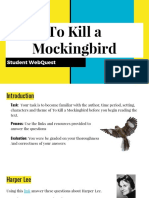 To Kill A Mockingbird: Student Webquest