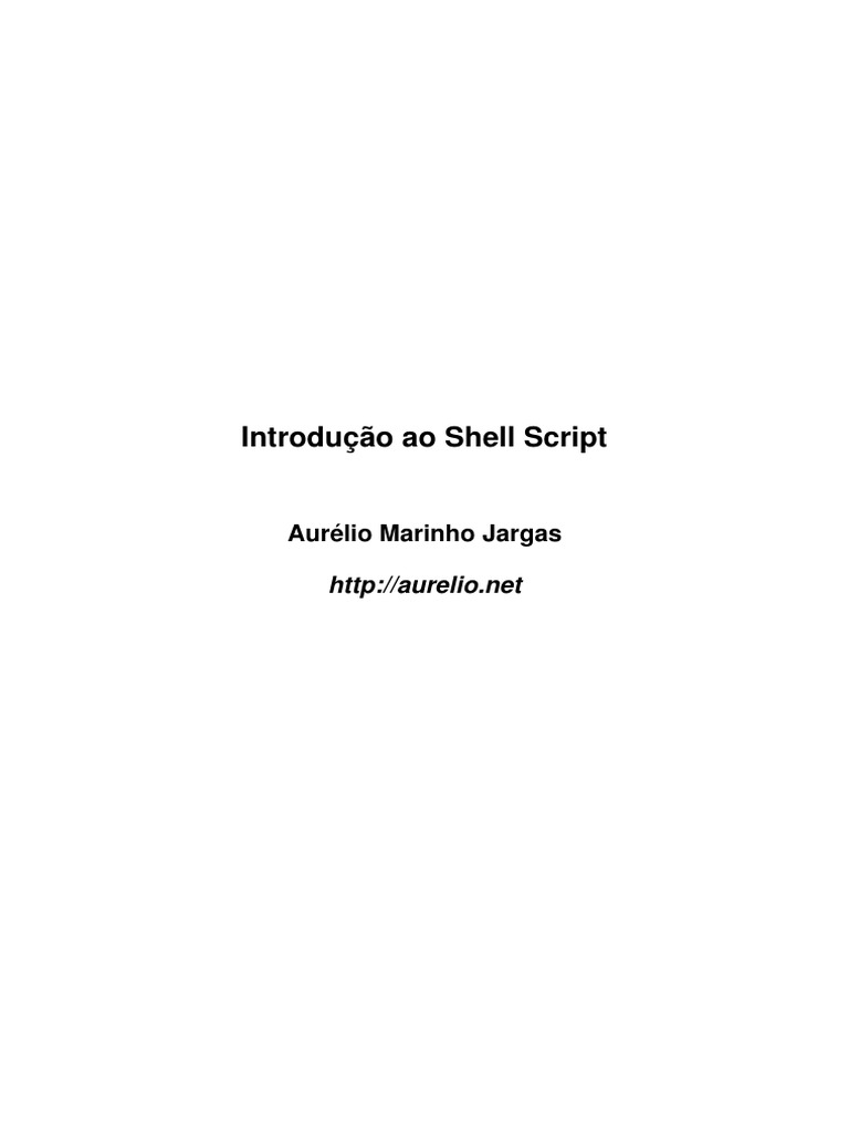 Apostila Introducao Shell PDF | PDF | Shell (informática) | Linguagem ...