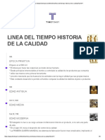 Linea Del Tiempo Historia de La Calidad