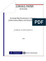 Working Paper: Exchange Rate Movements in Indonesia: Determinants, Effects, and Policy Challenges