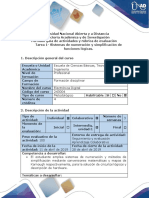 Guía de Actividades y Rúbrica de Evaluación - Tarea 1 - Sistemas de Numeración y Simplificación de Funciones Lógicas PDF