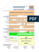 Ficha de Inscripción Concreto Armado