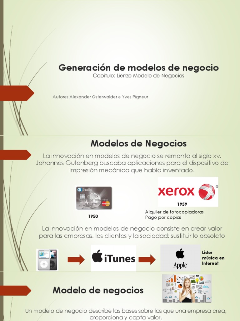 Lienzo de Modelos de Negocio | PDF | Modelo de negocio | Innovación