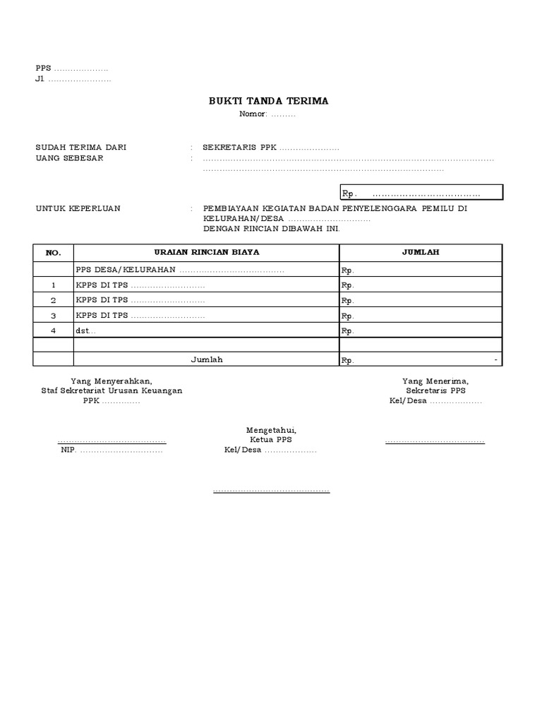 Bukti Tanda Terima Docx